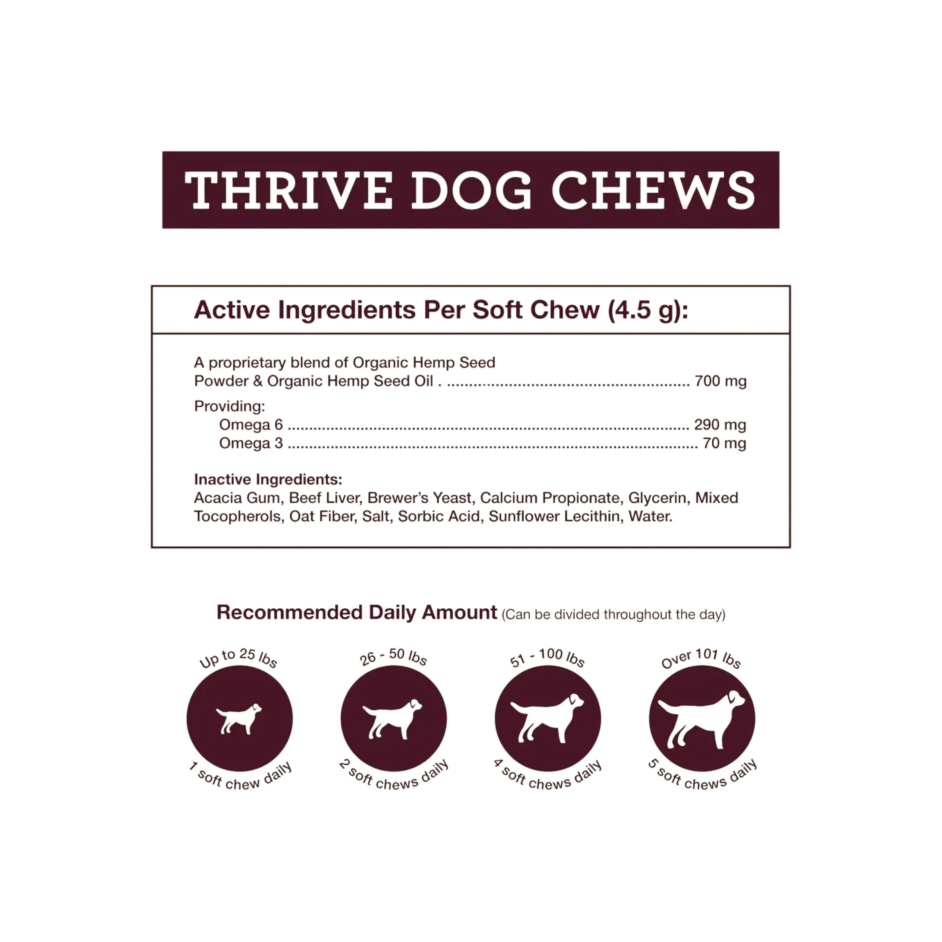 Hemp Well Thrive Dog Soft Chews