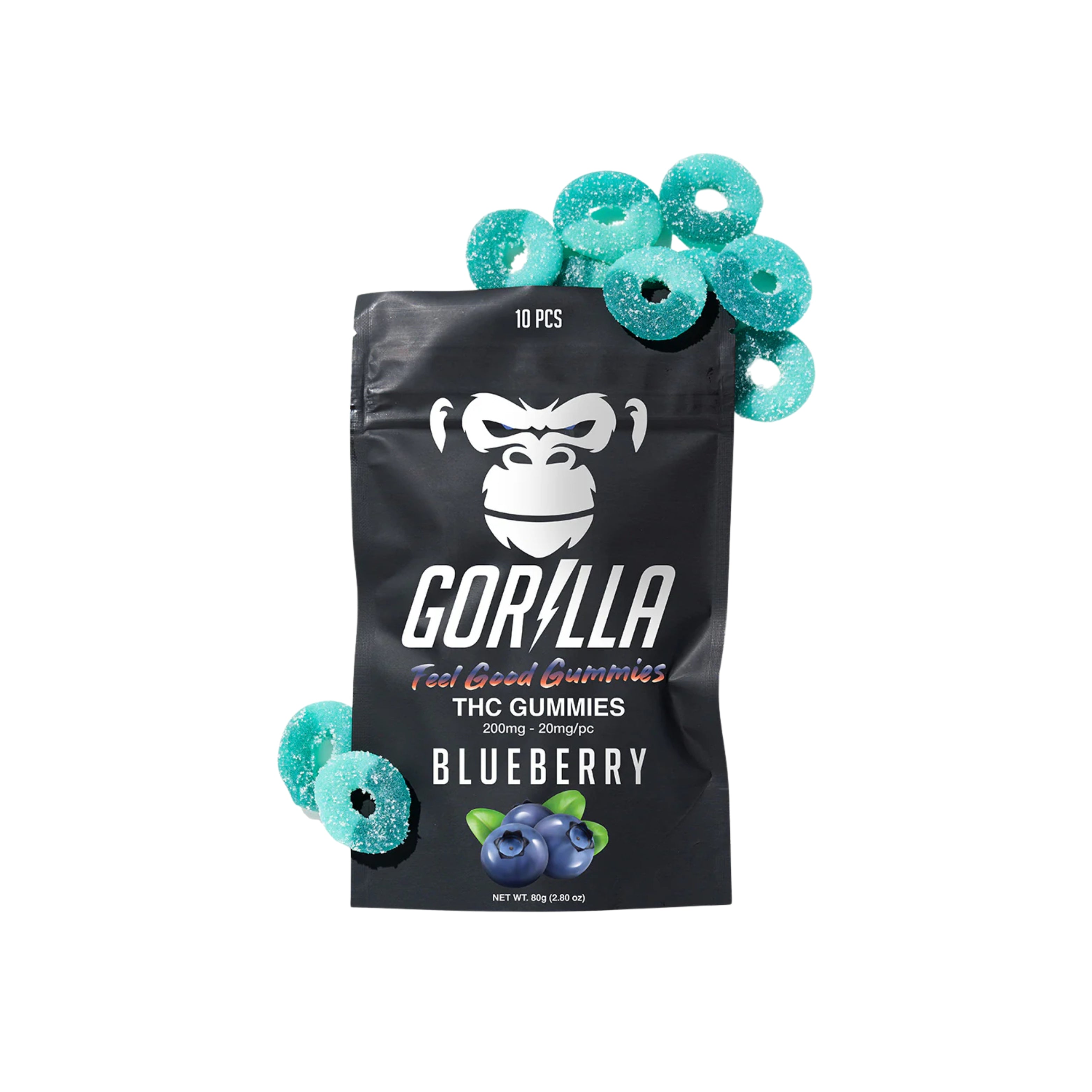 Gorilla 20mg D9 gummies 10pk